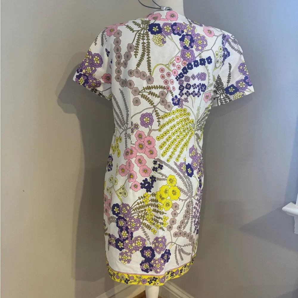 Trina Turk Arboretum Crescent Drive Ottoman mini shift dress 10 - Picture 4 of 8